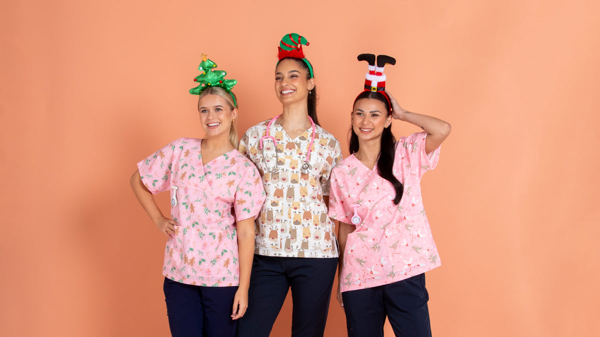 Christmas Scrub Tops by Scrub Tops Australia
