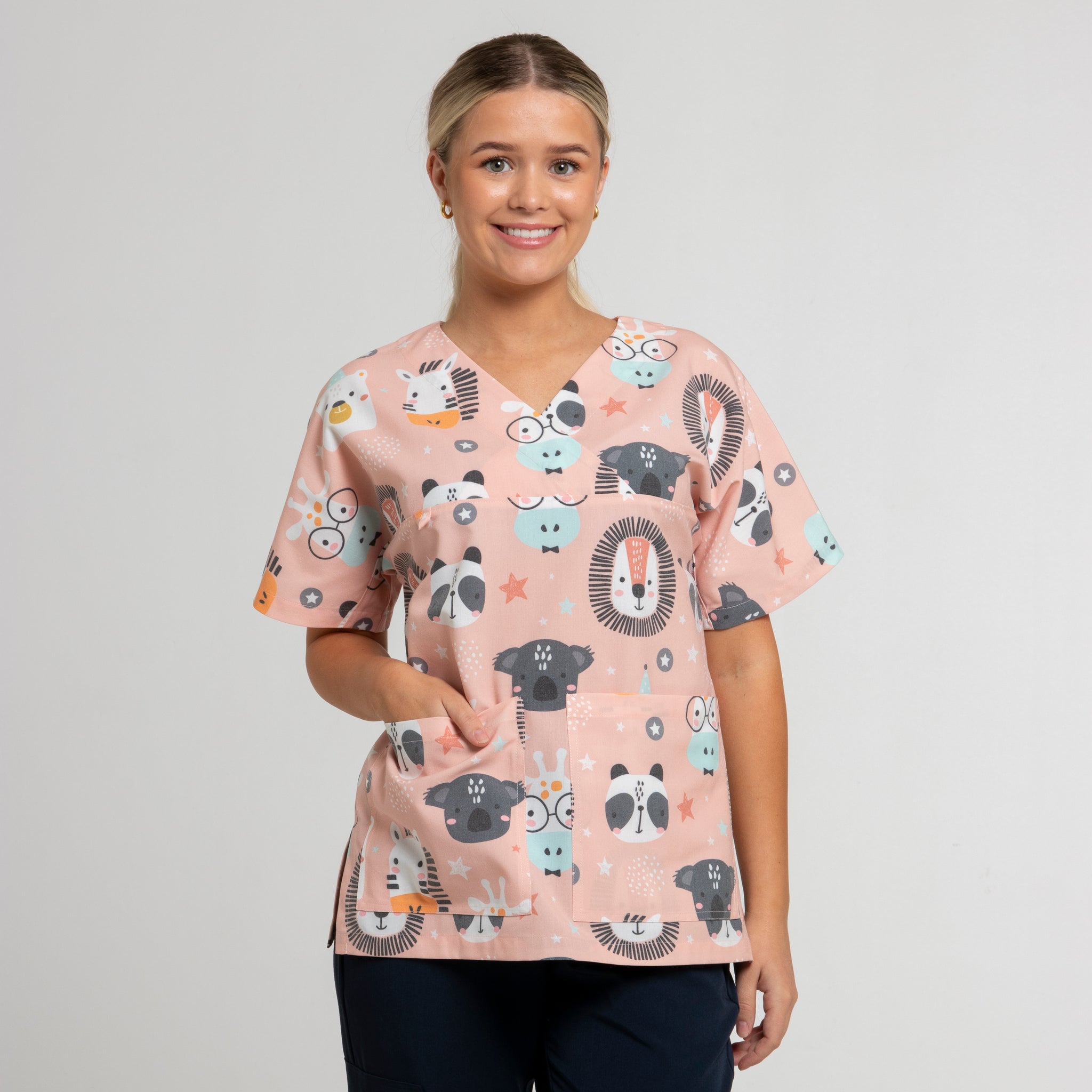 Fun Scrub Design Fun Printed Scrub Tops by Scrub Tops Australia