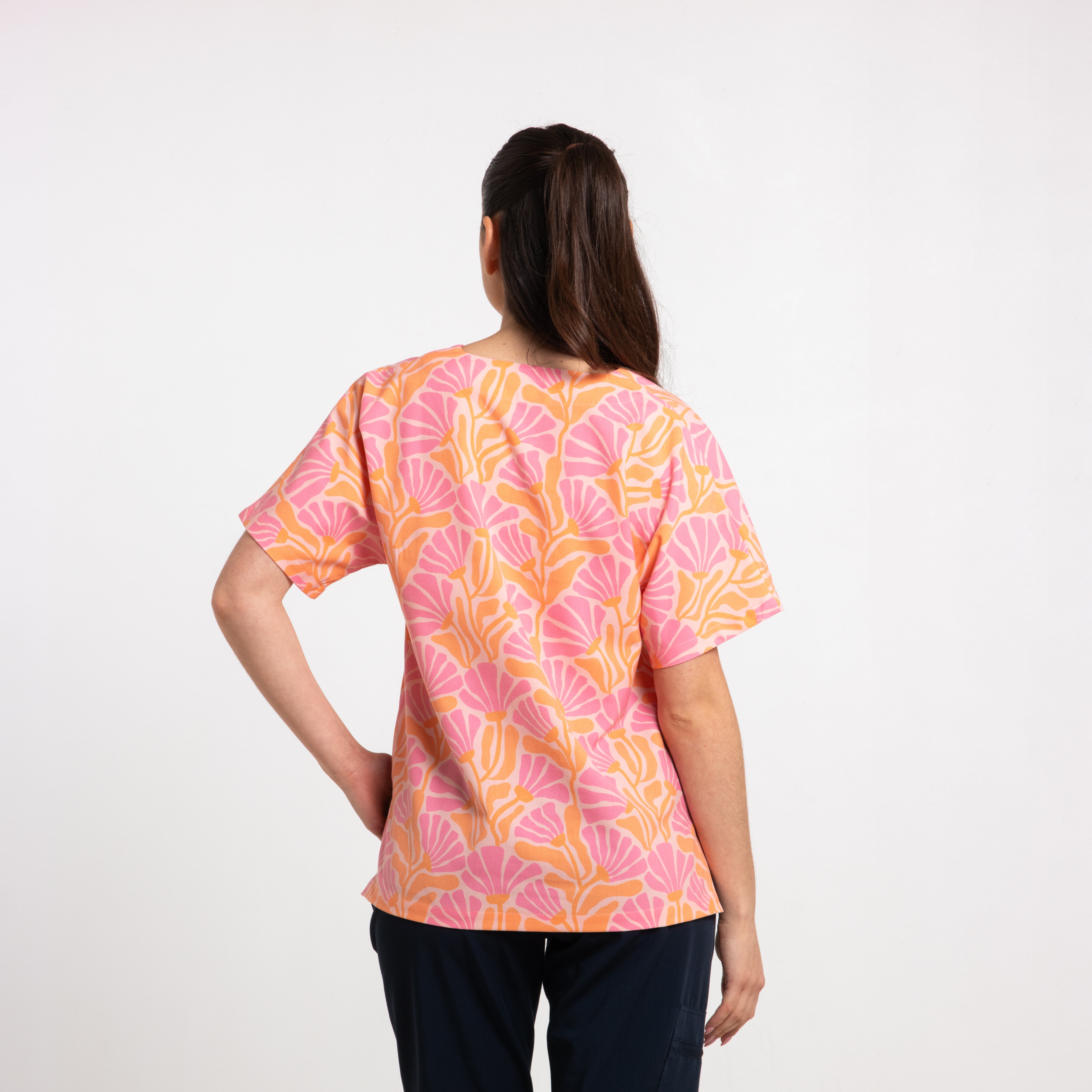 Bloom Scrub Top | Pink