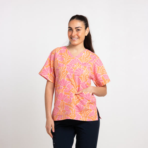 Bloom Scrub Top | Pink