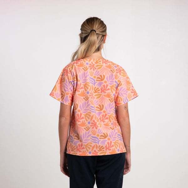 Fern Scrub Top | Peach