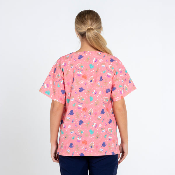 Gingerbread Christmas Scrub Top | Berry