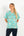 Santaland Scrub Top | Teal