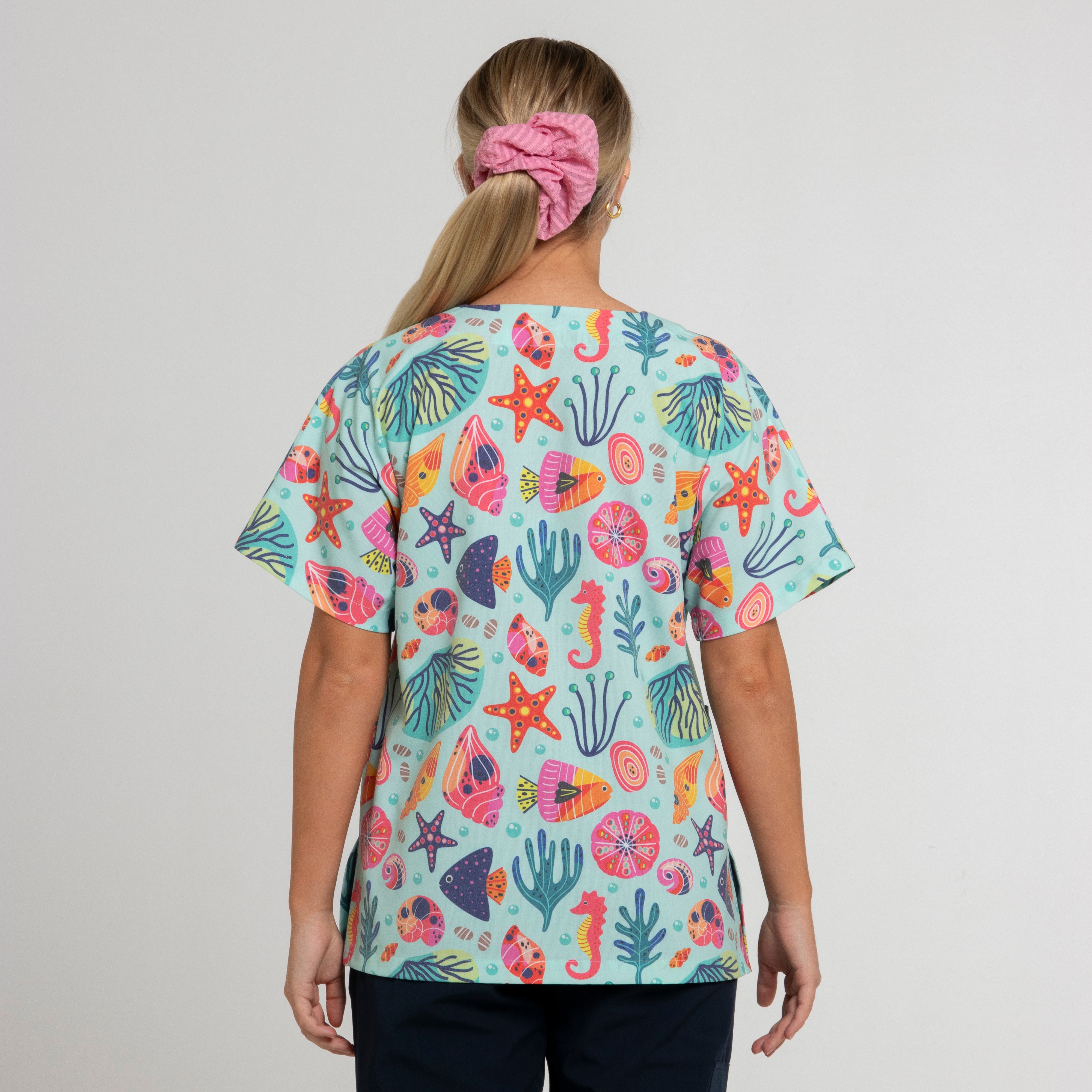 Sea Scrub Top | Blue