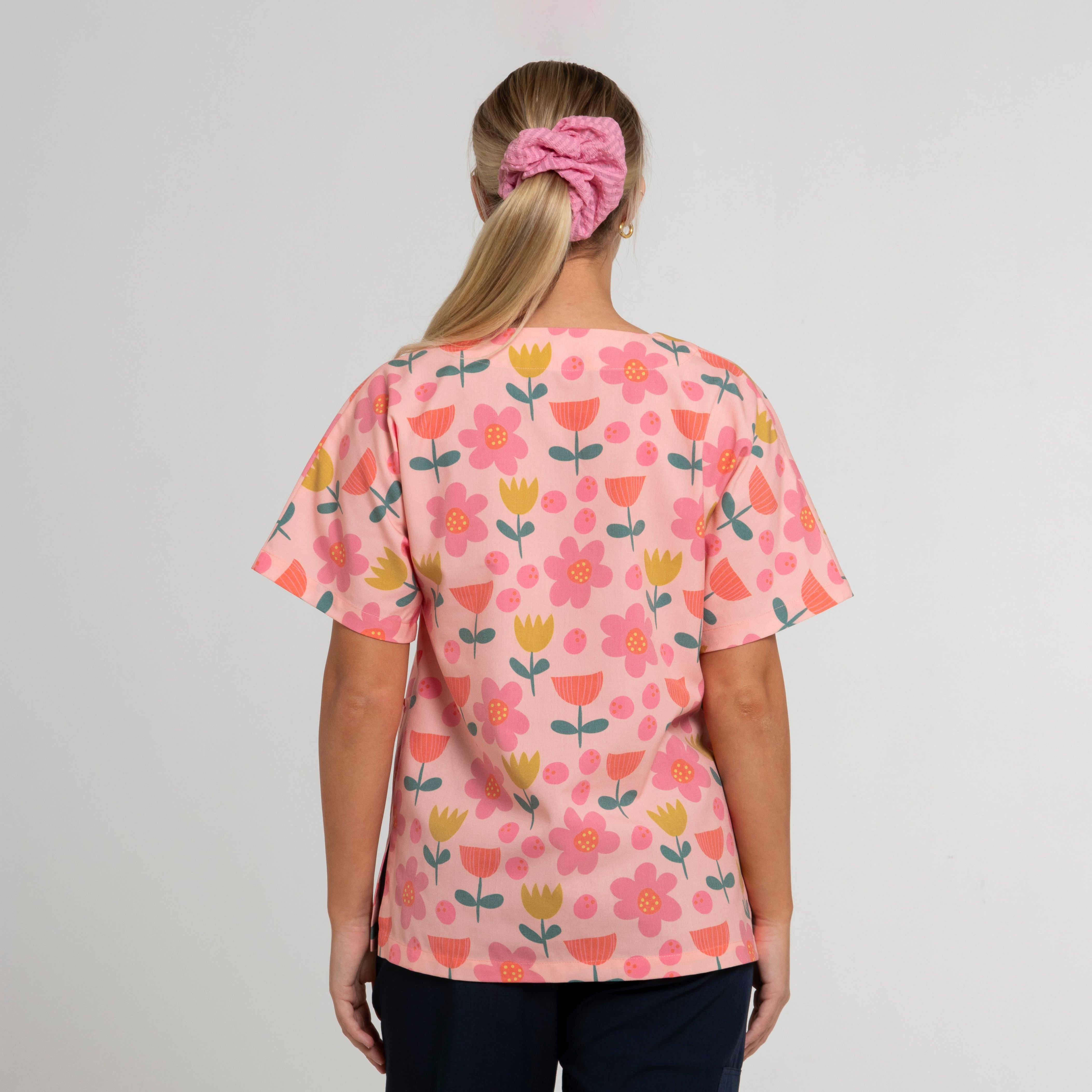 Tulip Scrub Top | Pink